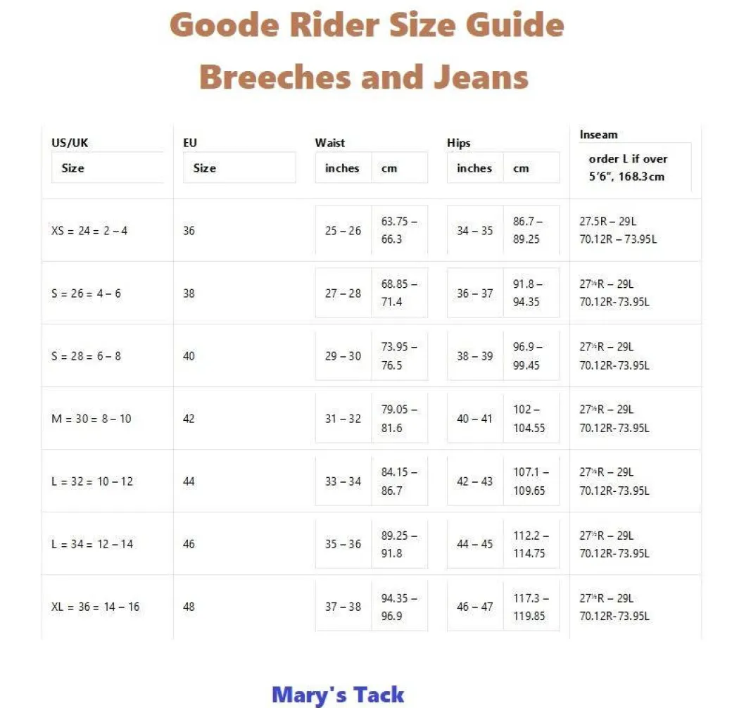 Goode Rider Full Seat Power Tights