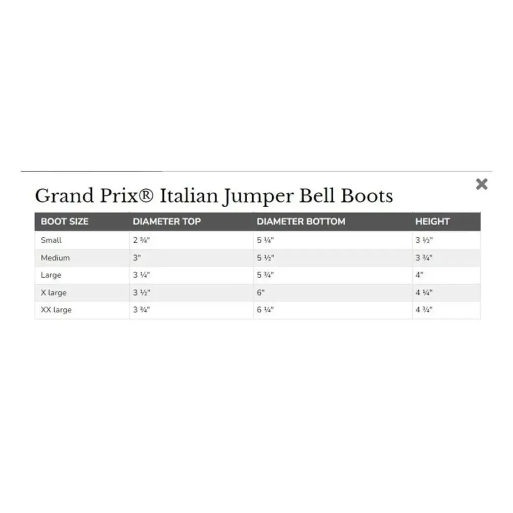 Grand Prix Italian Pull On Rubber Bell Boots