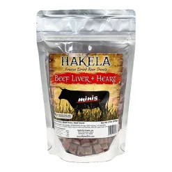 Hakela Beef Liver + Heart Freeze Dried Raw Treats