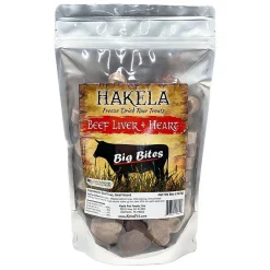 Hakela Beef Liver + Heart Freeze Dried Raw Treats