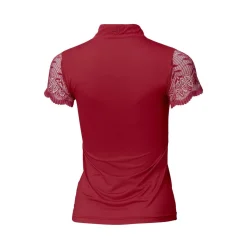 Halter Ego Charlie Lace Cap Sleeve Shirt