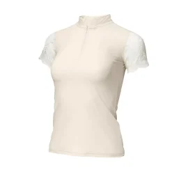 Halter Ego Charlie Lace Cap Sleeve Shirt