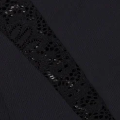Hannah Childs Farrah Lace Turtleneck Training Top