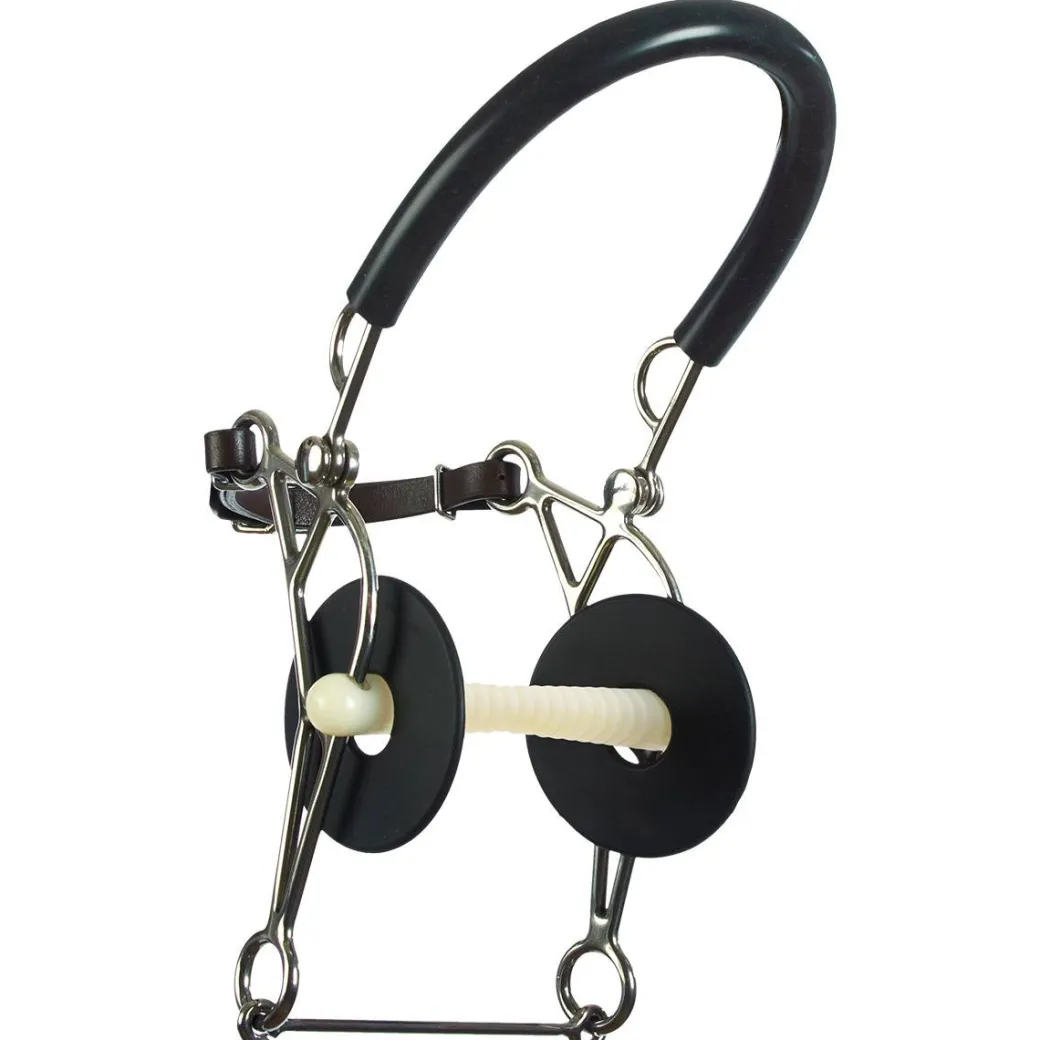 Happy Mouth Ribbed Mullen Combo Hackamore