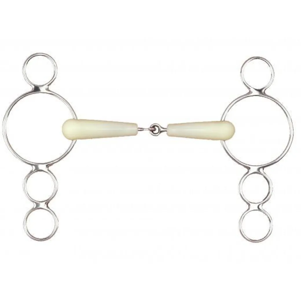 Happy Mouth Single Jointed Pessoa 3-Ring Gag
