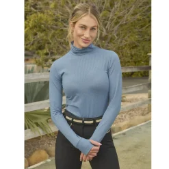 Harcour Venti Mock Neck Perforated Tech Shirt