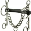 Hard Rubber Mullen Mouth Pelham - 6" cheeks