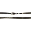 Horsehair Black Leather Hatband