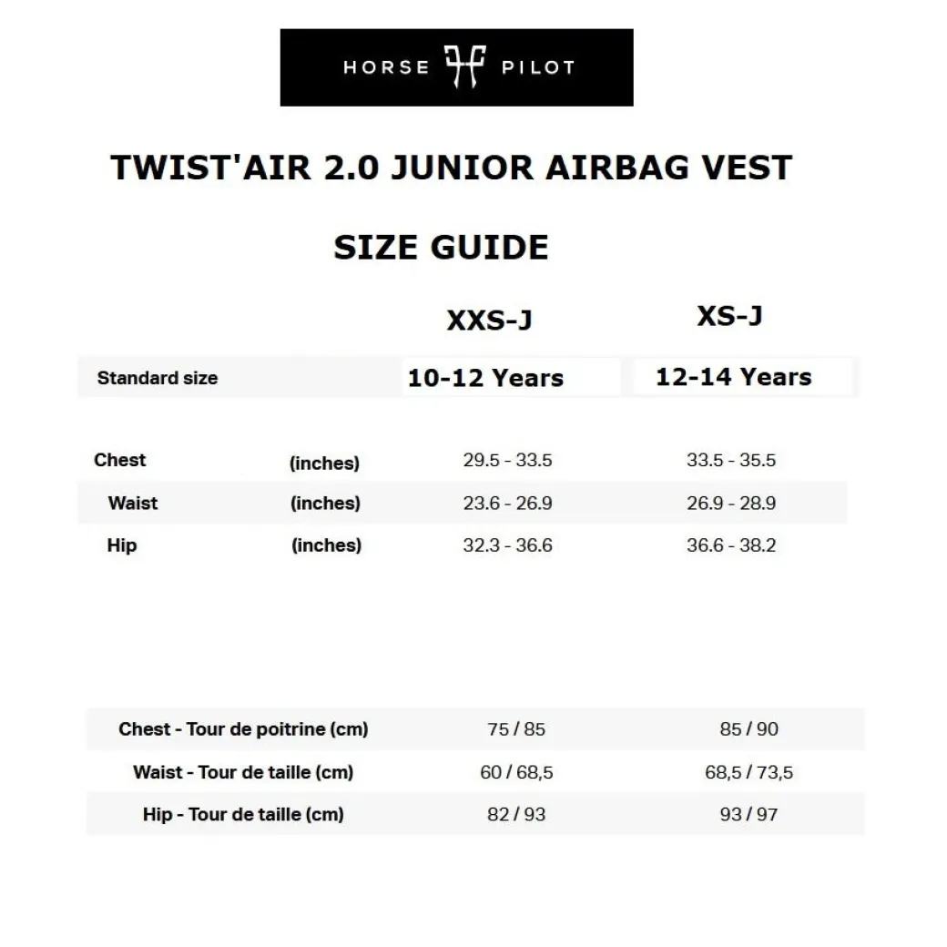 Horse Pilot Twist'Air 2.0 Junior Airbag Vest
