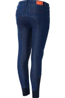 Horze Kids Allison Denim Breeches Full Seat
