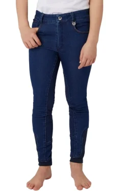 Horze Kids Allison Denim Breeches Full Seat