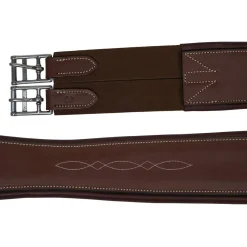 Huntley Fancy Stitch Padded Leather Girth