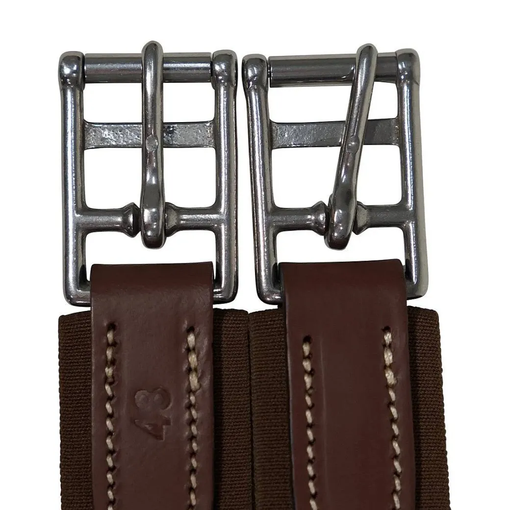 Huntley Fancy Stitch Padded Leather Girth