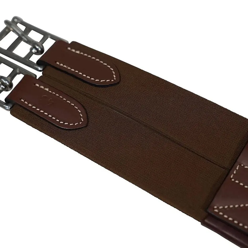 Huntley Fancy Stitch Padded Leather Girth