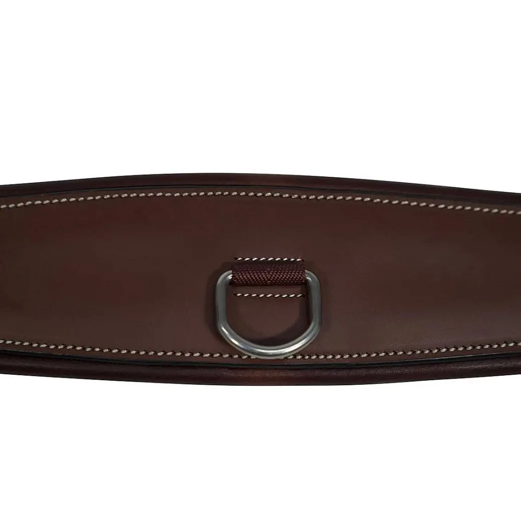 Huntley Fancy Stitch Padded Leather Girth
