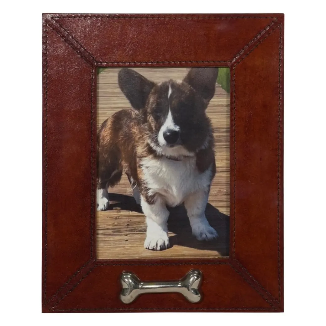 Huntley Leather 5x7 Pet Photo Frame