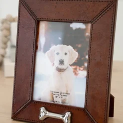 Huntley Leather 5x7 Pet Photo Frame