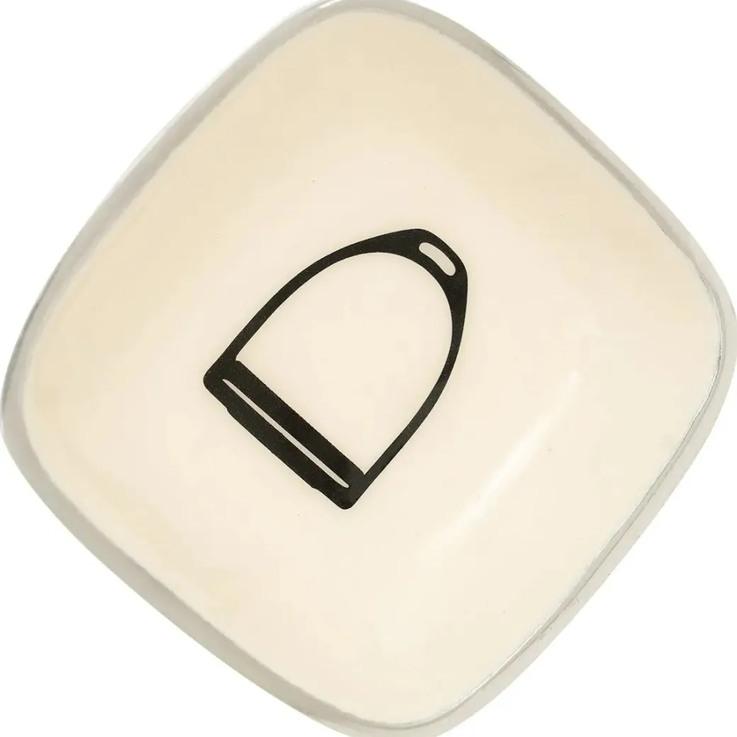Huntley Small White Bowl with Stirrup