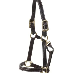 Huntley Triple Stitch Leather Halter