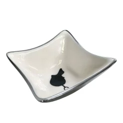 Huntley White Bowl with Saddle