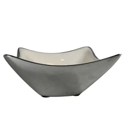 Huntley White Bowl with Saddle