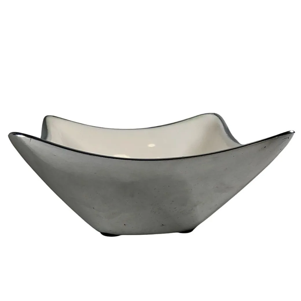Huntley White Bowl with Saddle