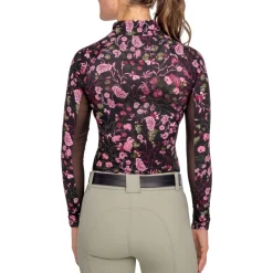 Kastel Denmark Black Begonia 1/4 Zip LS Shirt