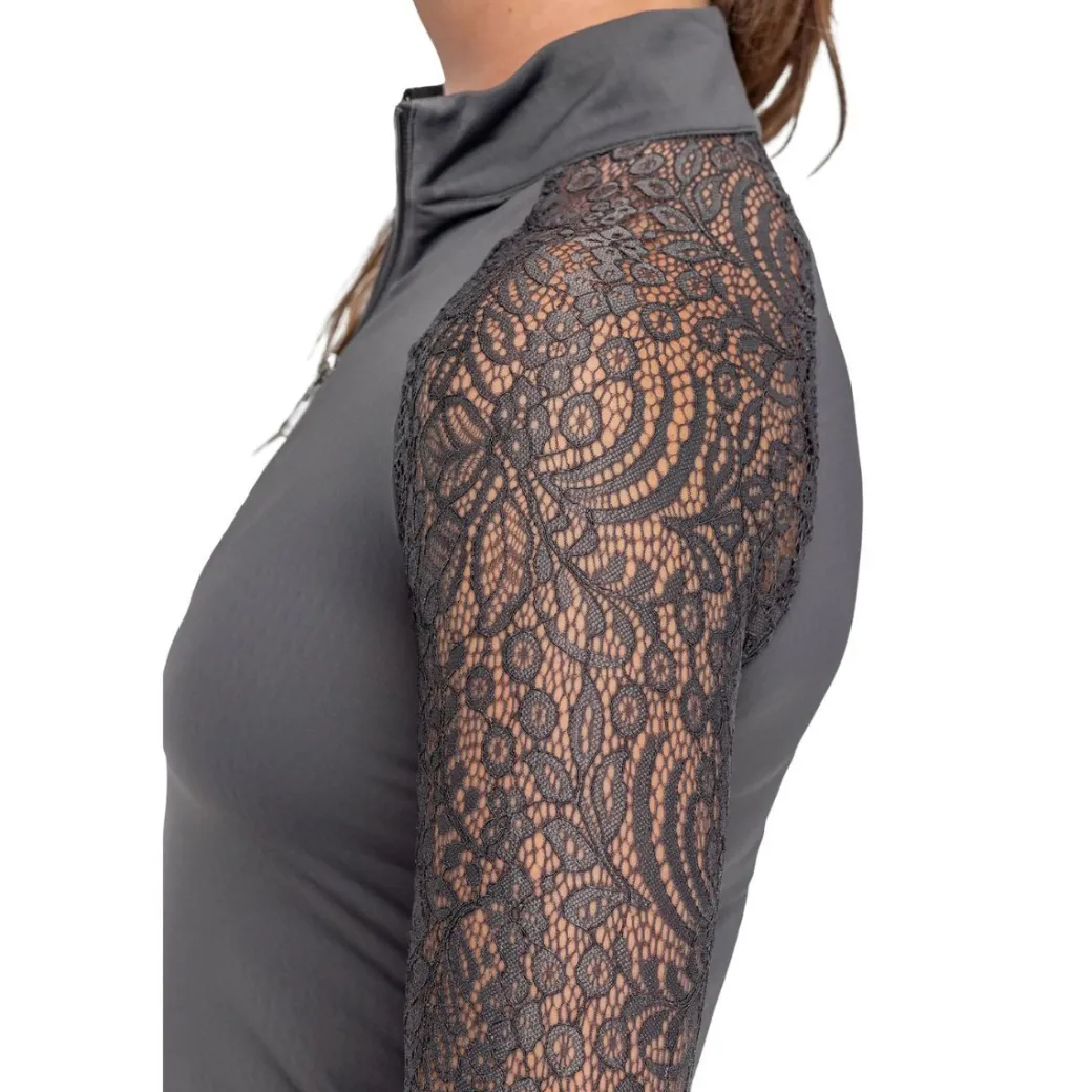 Kastel Denmark Floral Lace Raglan Sleeve Shirt
