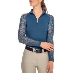 Kastel Denmark Floral Lace Raglan Sleeve Shirt