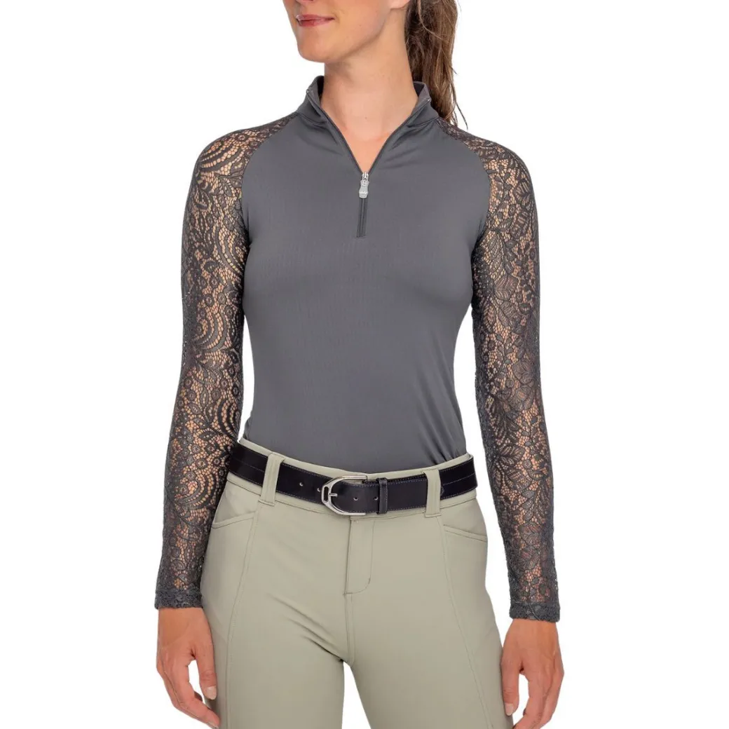Kastel Denmark Floral Lace Raglan Sleeve Shirt