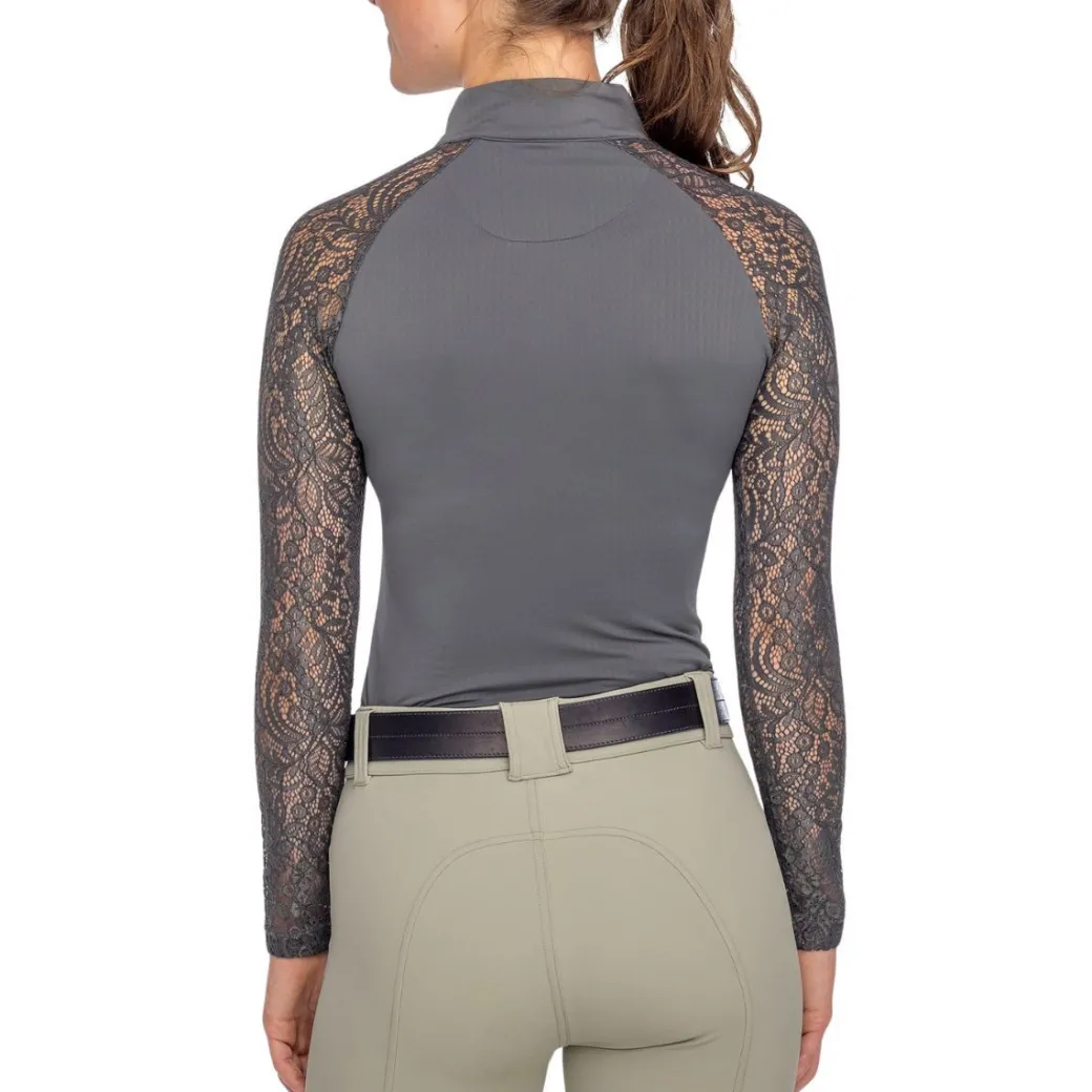 Kastel Denmark Floral Lace Raglan Sleeve Shirt