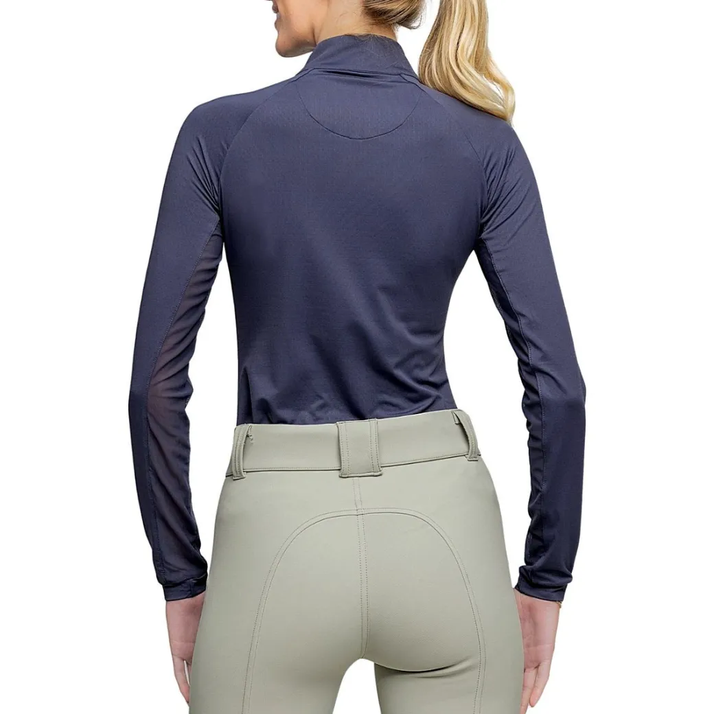 Kastel Denmark Navy with Rose Gold Zip LS Shirt