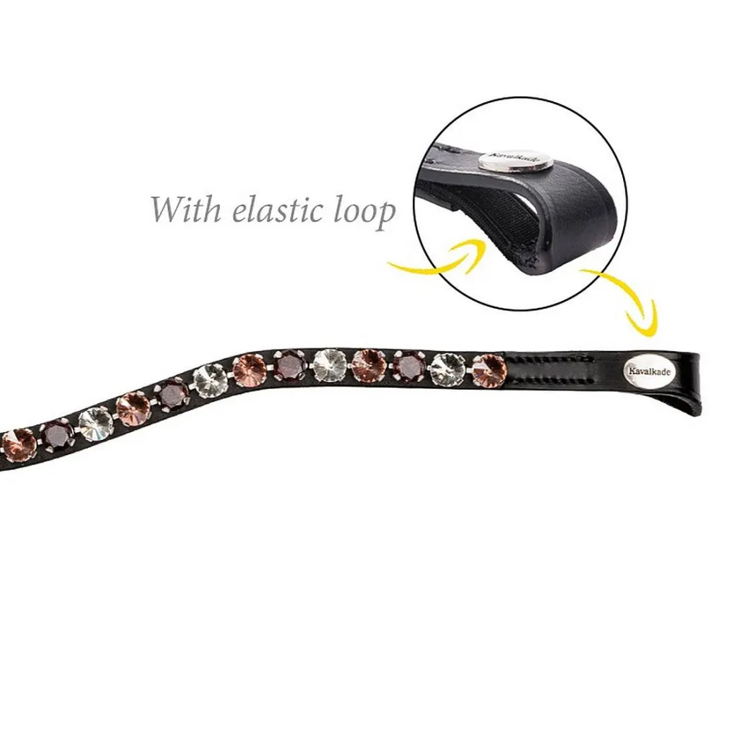 Kavalkade Burgundy Elastic Loop Browband
