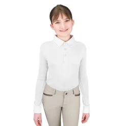 Kids Ovation Long Sleeve Polo Show Shirt