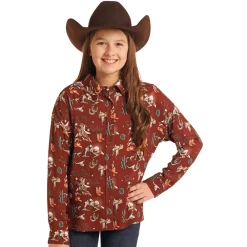 Kids Rock & Roll Denim Rodeo Retro Shirt