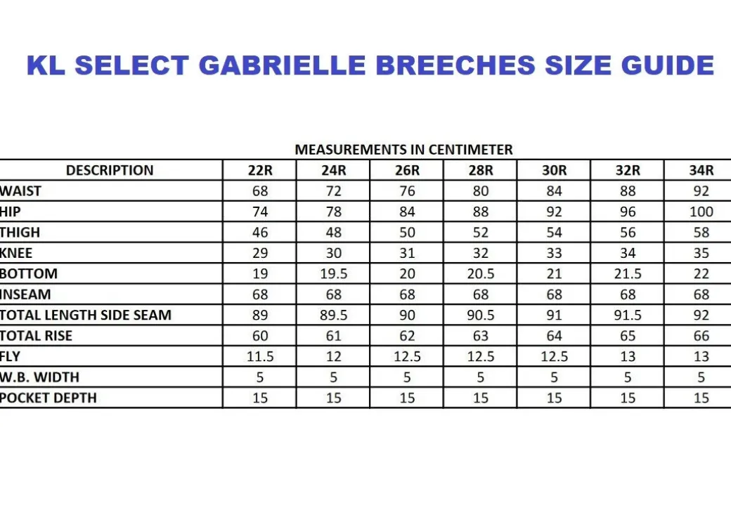 KL Select Gabrielle Knee Patch Breeches