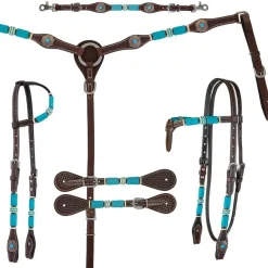 Ladies Circle Y Turquoise Round Up Spur Straps