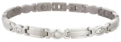 Lady Executive Silver Gem Magnetic Bracelet by Sabona