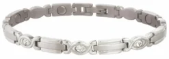 Lady Executive Silver Gem Magnetic Bracelet by Sabona