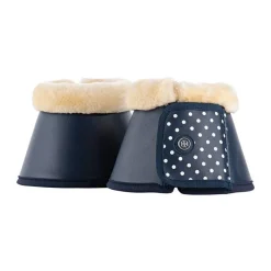 Lara Tweedie Navy Polka Dot Luxe Bell Boots