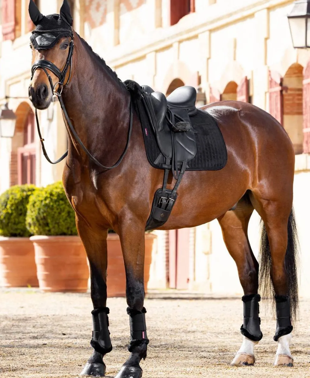 LeMieux Merino+ Half Lined Suede Dressage Pad