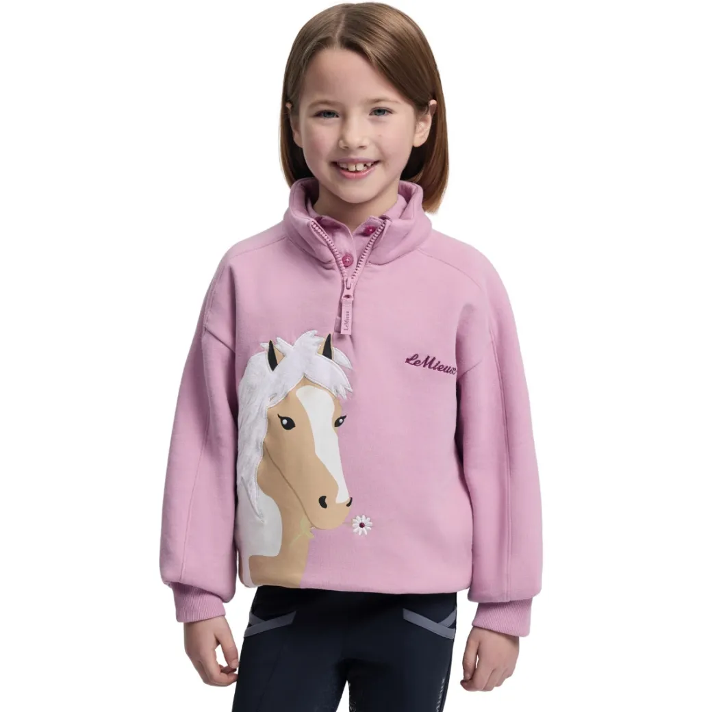 LeMieux Mini Quinn 1/4 Zip Sweat | Fondant