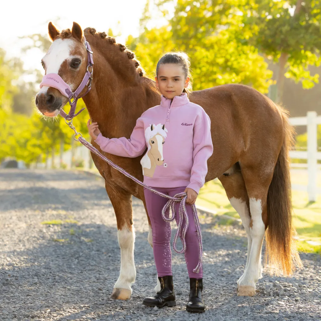 LeMieux Mini Quinn 1/4 Zip Sweat | Fondant