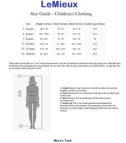 LeMieux Young Rider Hunter Breeches