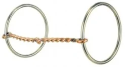 Light Loose Ring Snaffle Bit with copper twist