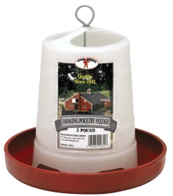 Little Giant 3 Pound Plastic Hanging Poultry Feeder