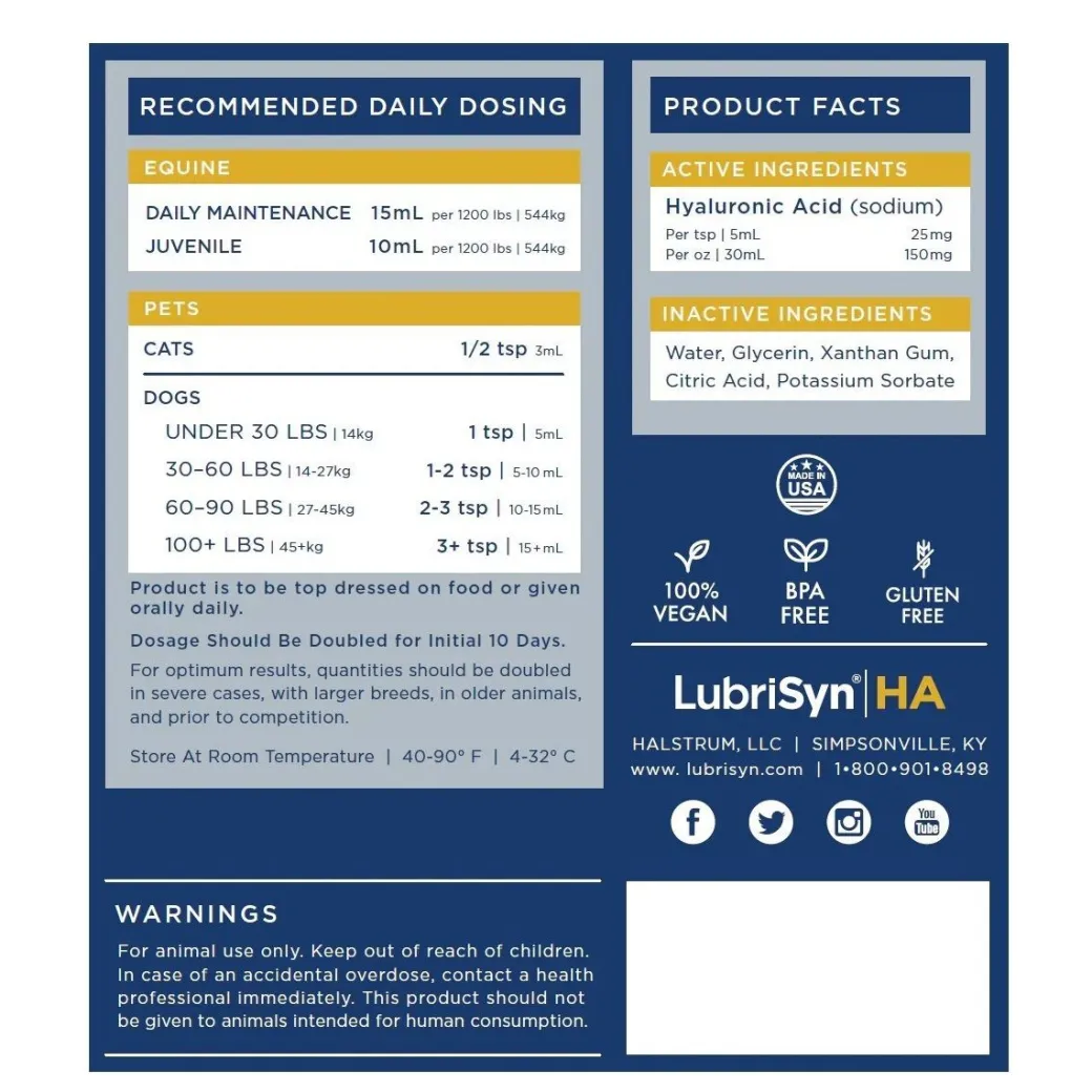 LubriSyn HA Joint Supplement