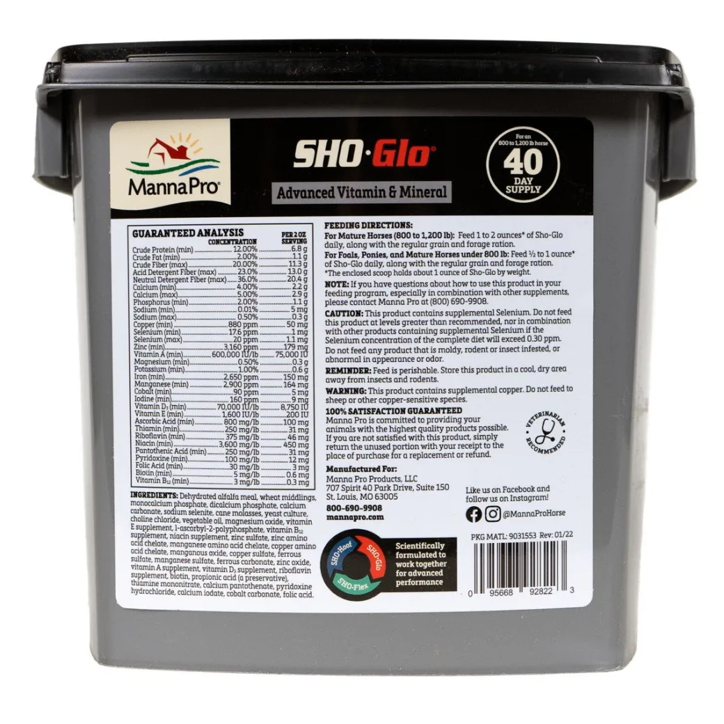 Manna Pro Sho-Glo Vitamin & Mineral Supplement