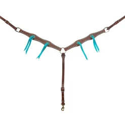 Martin Saddlery Antique Dots & Turquoise Ties Breast Collar