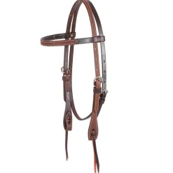 Martin Saddlery Chocolate Roughout Brow Headstall